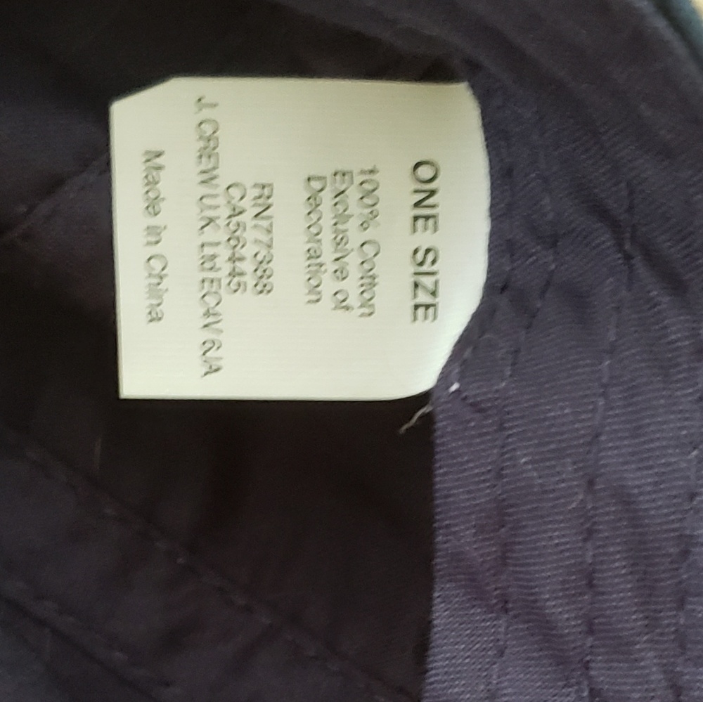 Navy/white jcrew hat - Picture 3 of 3